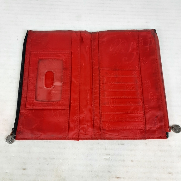 🛍Vera Bradley “From A to Vera” Magnetic Double Zip Envelope Wallet Clutch - Picture 4 of 6